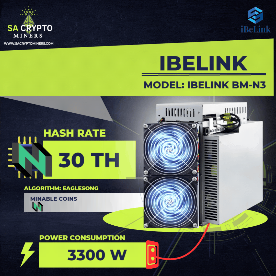 New iBeLink BM-N3 (30TH) 3300W CKB Miner