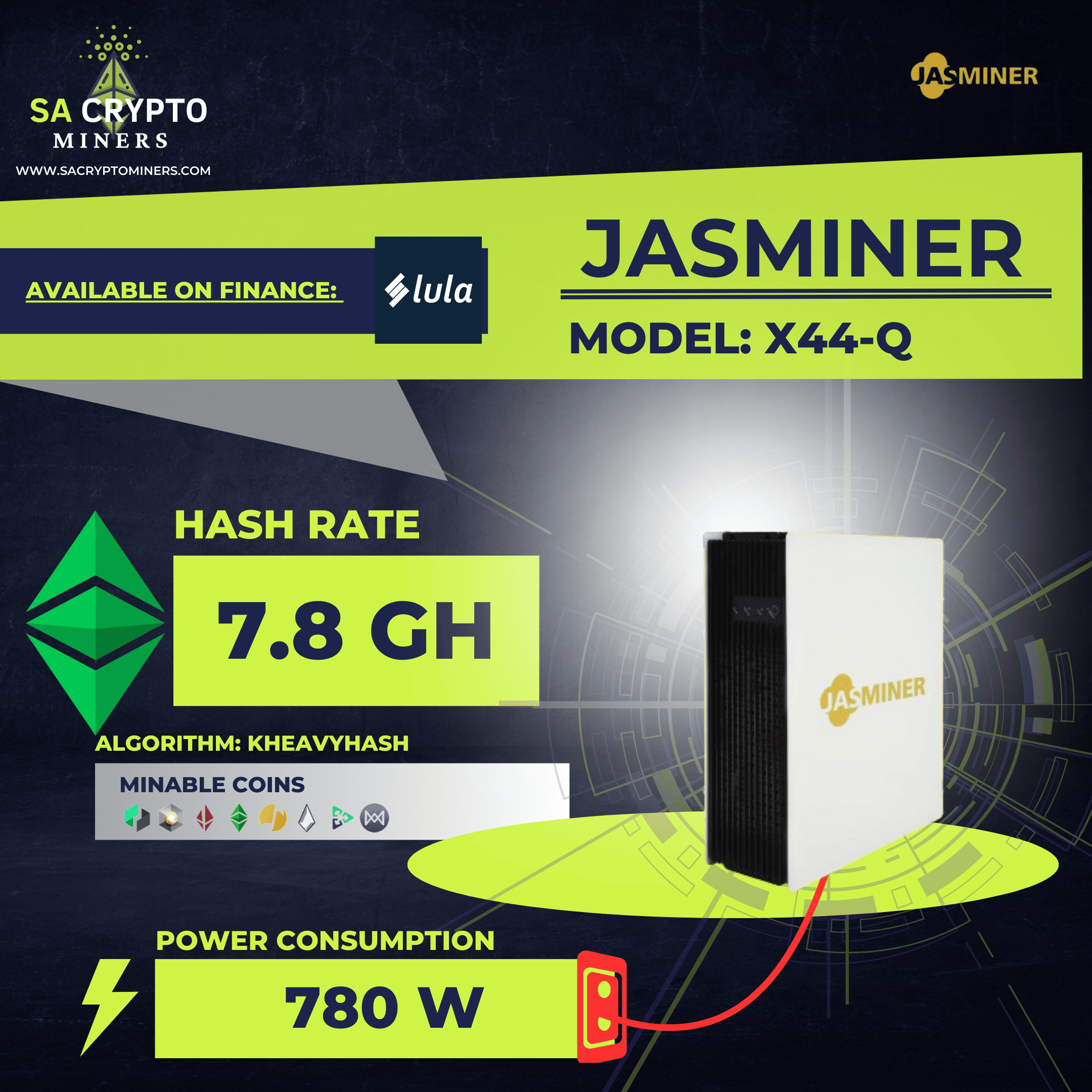 JASMINER X44-Q Ethereum Classic Miner