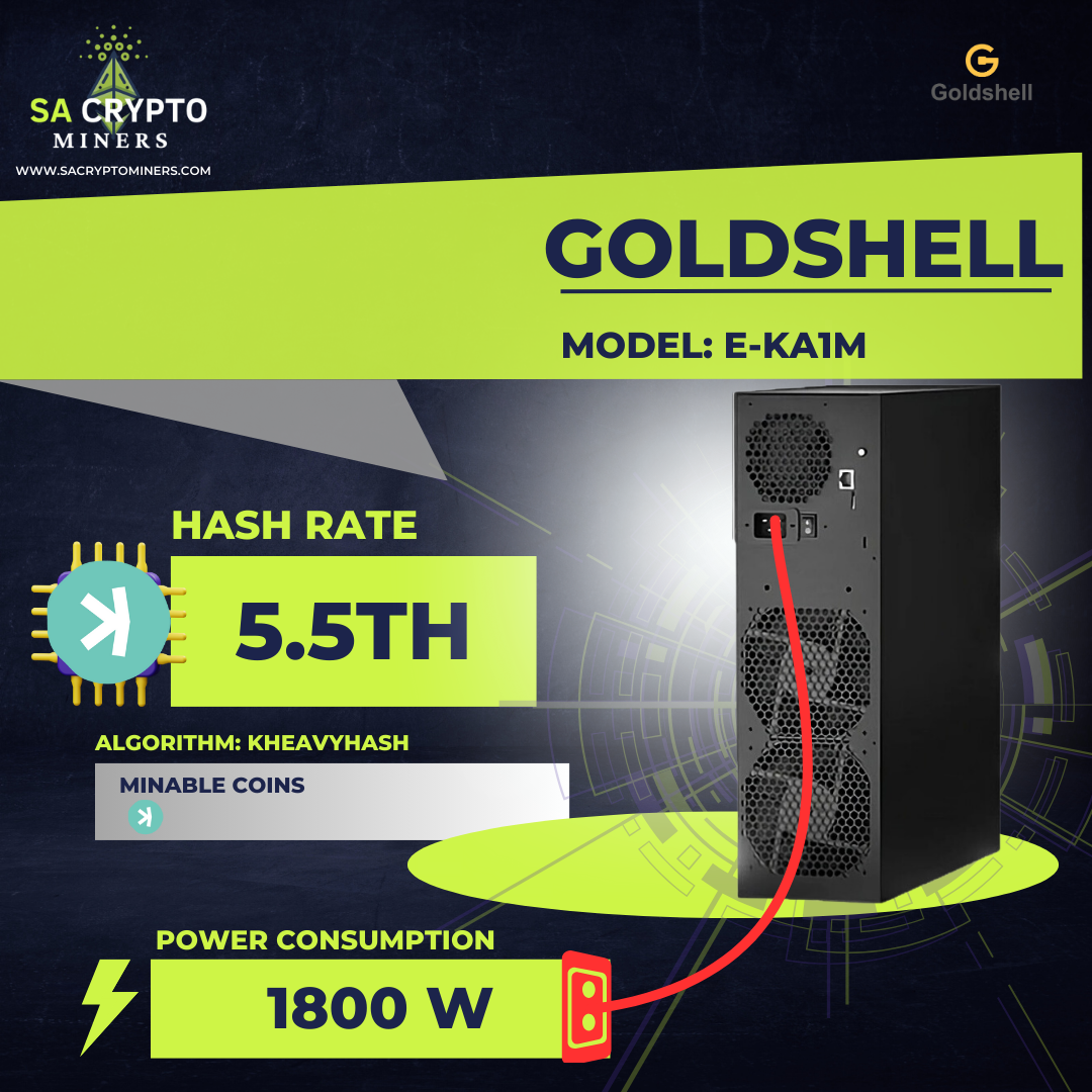 New Goldshell Echo E-KA1M 5.5T 1800W kHeavyHash KAS Miner