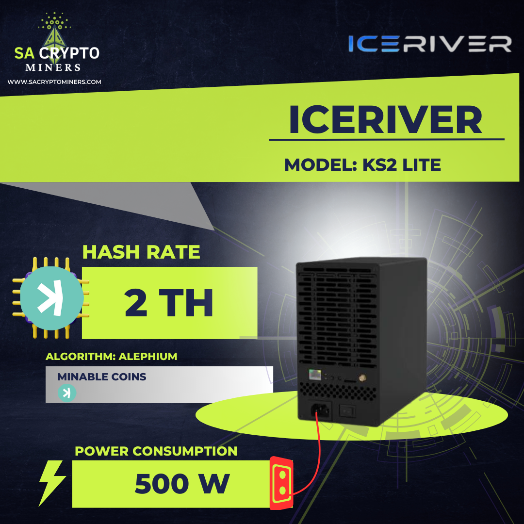 New Iceriver KS2 Lite 500W Kaspa Miner 2TH