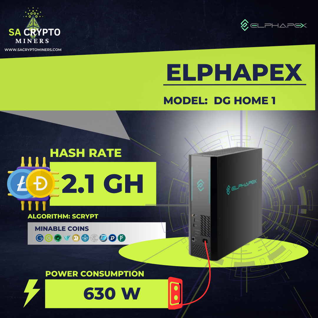 New ElphaPex DG Home 1 Dogecoin Miner 630W