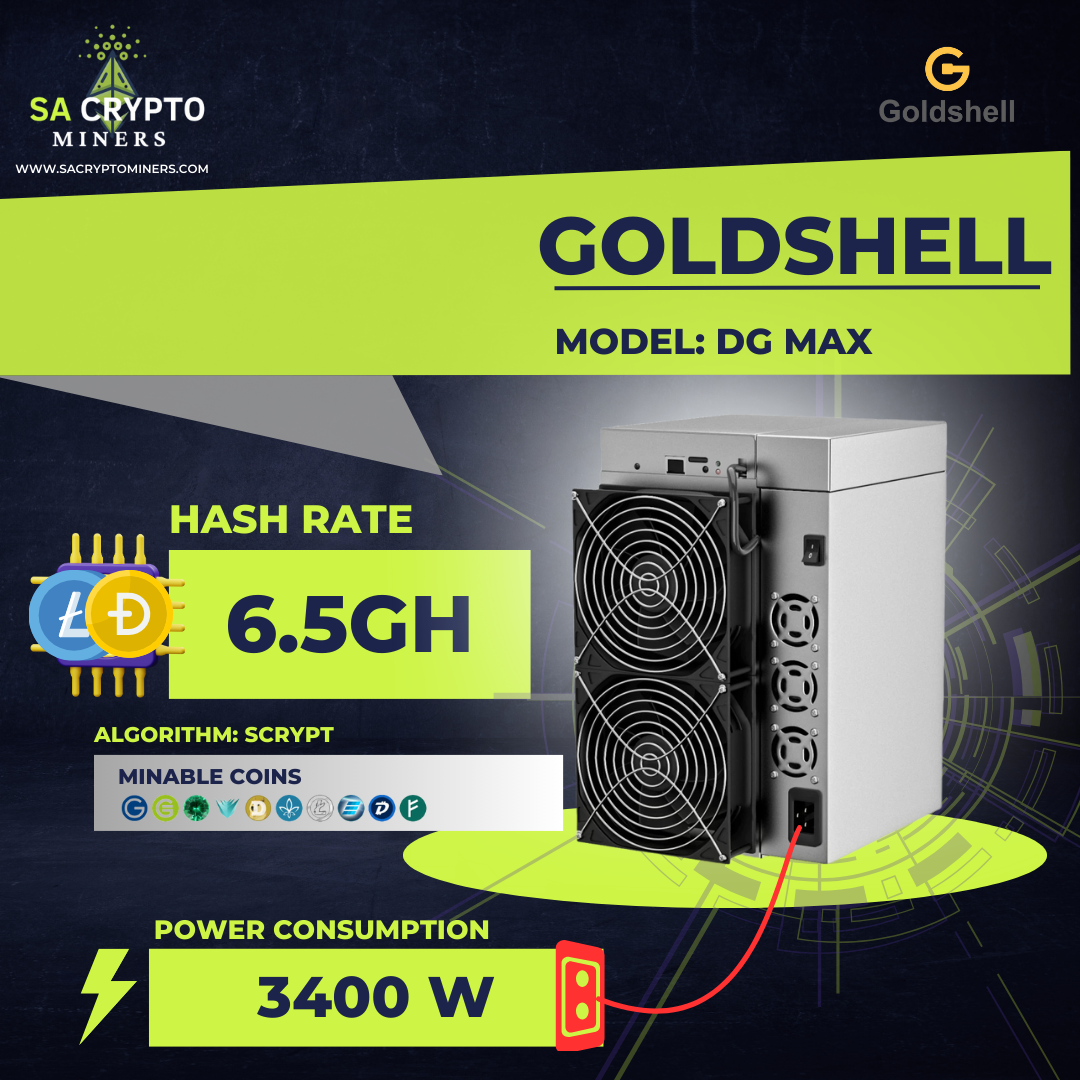 New Goldshell DG Max 6.5Gh/s Dogecoin Litecoin Bells Miner