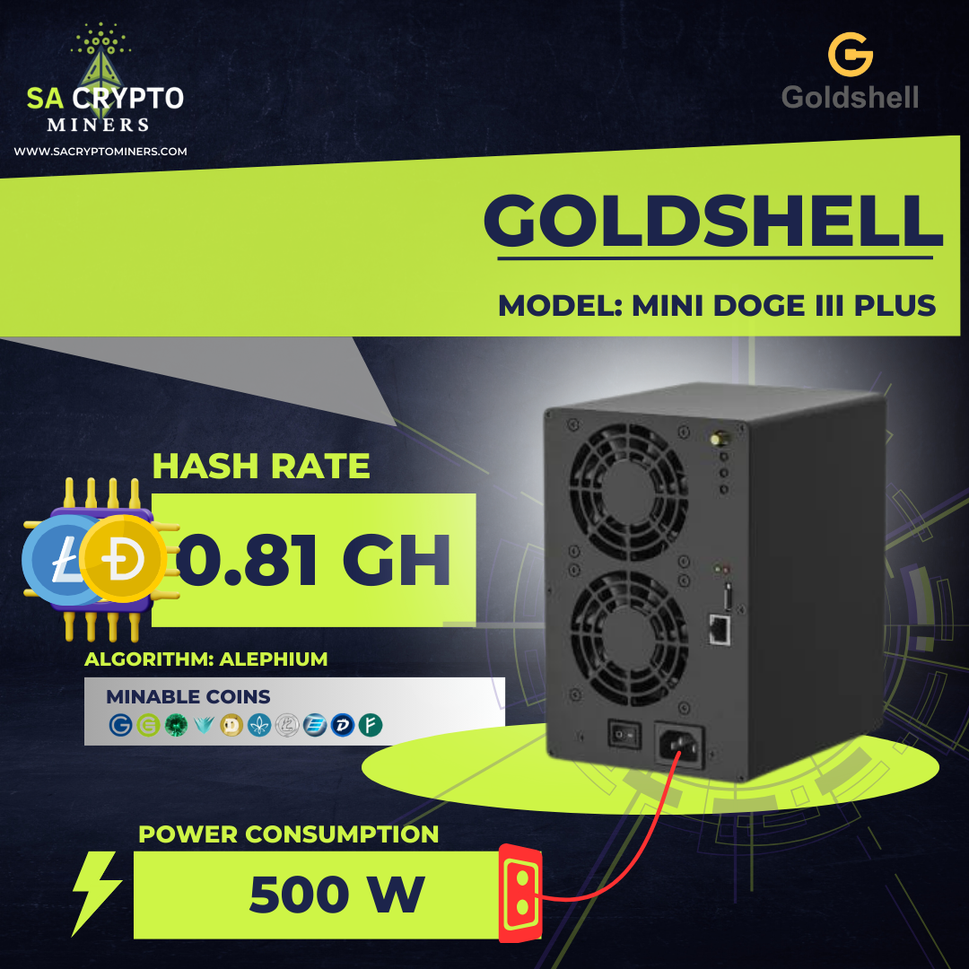 Goldshell Mini Doge III Plus 810Mh/s 500W