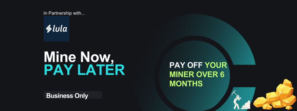 Mine Now Pay later banner